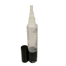 flocking brush sponge applicator for concealer cosmetic usage 15ml 20ml 30ml plastic matte round tube
